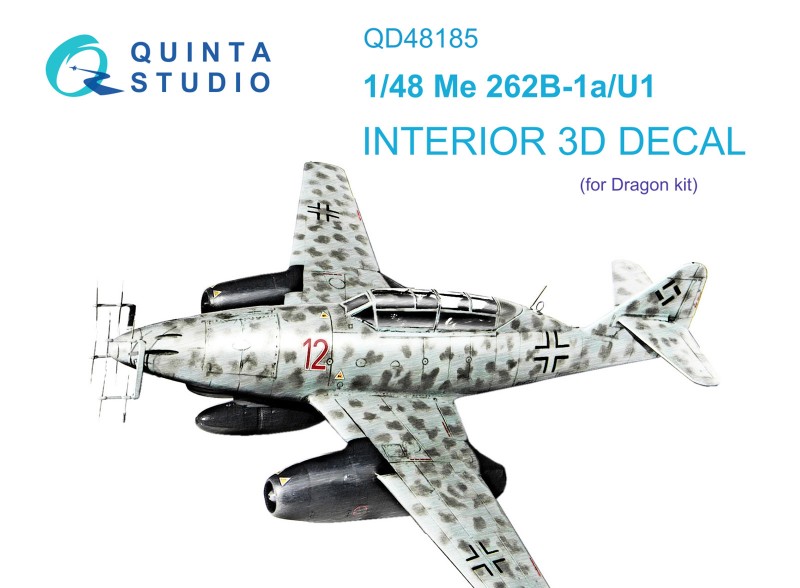 Me 262B-1a/U1 Interior 3D Decal