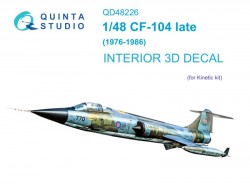 CF-104 Late Interior 3D Decal