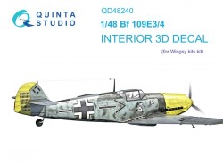 Bf 109E-3/4 Interior 3D Decal