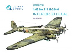 He 111H-3/H-6 Interior 3D Decal