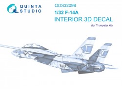 F-14A Interior 3D Decal (Small version)