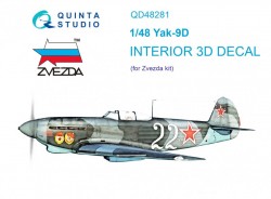 Yak-9D Interior 3D Decal