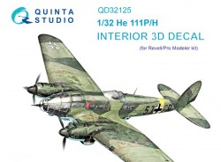 He 111 P/H Interior 3D Decal