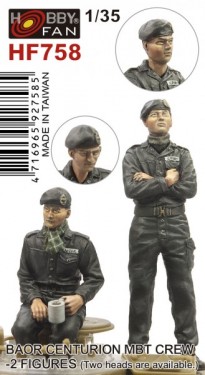 BAOR Centurion MBT Crew-2 figures(Two heads are available)