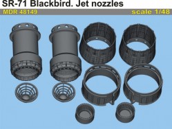 SR-71 Blackbird. Jet nozzles (Revell)
