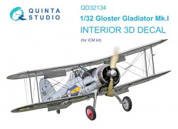 Gloster Gladiator Mk I  Interior 3D Decal