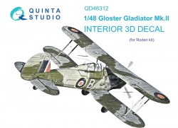 Gloster Gladiator MKII Interior 3D Decal