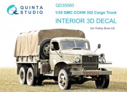 GMC CCKW 352 Cargo Truck Interior 3D Decal