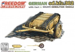 WWII SDKFZ 302 GOLIATH DEMOLITION VEHICLE WITH CART