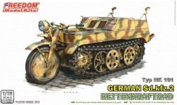 WWII GERMAN SDKFZ 2 KETTENKRAFTRAD WITH DRIVER