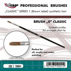 MIRAGE BRUSH FLAT HIGH QUALITY CLASSIC SERIES 1 size 0
