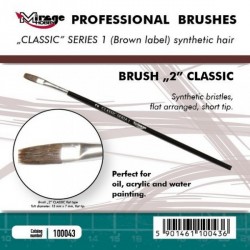 MIRAGE BRUSH FLAT HIGH QUALITY CLASSIC SERIES 1 size 2