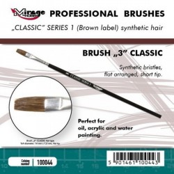 MIRAGE BRUSH FLAT HIGH QUALITY CLASSIC SERIES 1 size 3