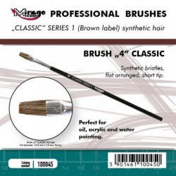 MIRAGE BRUSH FLAT HIGH QUALITY CLASSIC SERIES 1 size 4