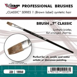 MIRAGE BRUSH FLAT HIGH QUALITY CLASSIC SERIES 1 size 7