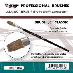 MIRAGE BRUSH FLAT HIGH QUALITY CLASSIC SERIES 1 size 8
