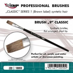 MIRAGE BRUSH FLAT HIGH QUALITY CLASSIC SERIES 1 size 9