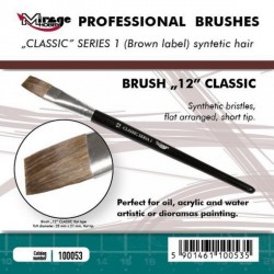 MIRAGE BRUSH FLAT HIGH QUALITY CLASSIC SERIES 1 size 12