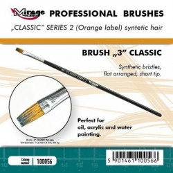 MIRAGE BRUSH FLAT HIGH QUALITY CLASSIC SERIES 2 size 3