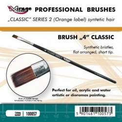 MIRAGE BRUSH FLAT HIGH QUALITY CLASSIC SERIES 2 size 4