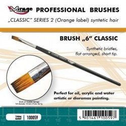 MIRAGE BRUSH FLAT HIGH QUALITY CLASSIC SERIES 2 size 6