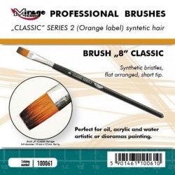 MIRAGE BRUSH FLAT HIGH QUALITY CLASSIC SERIES 2 size 8