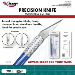 MIRAGE Precision Knife + 5 blades (BLUE)