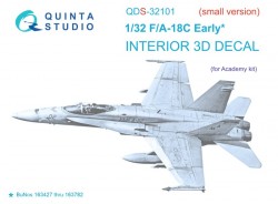 F/A-18C Early Interior 3D Decal (Small version)