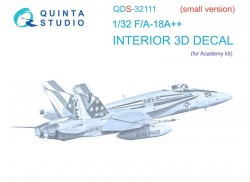 F/A-18A++Interior 3D Decal (Small version)