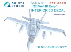 F/A-18D Early Interior 3D Decal (Small version)
