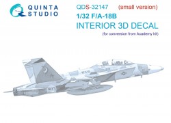 F/A-18B Early Interior 3D Decal (Small version)
