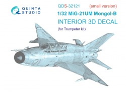 MiG-21UM Interior 3D Decal (Small version)