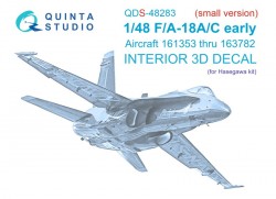 F/A-18A / C early Interior 3D Decal (Small version)