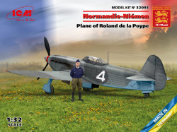 Normandie-Niemen. Plane of Roland de la Poype(Yak-9T w.Roland de la Poype figure