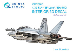 F/A-18F late / EA-18G Interior 3D Decal