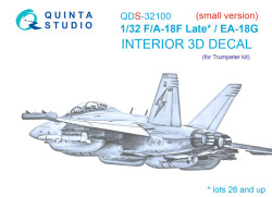 F/A-18F late / EA-18G Interior 3D Decal (small version)
