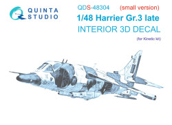 Harrier Gr.3 late Interior 3D Decal (Small version)
