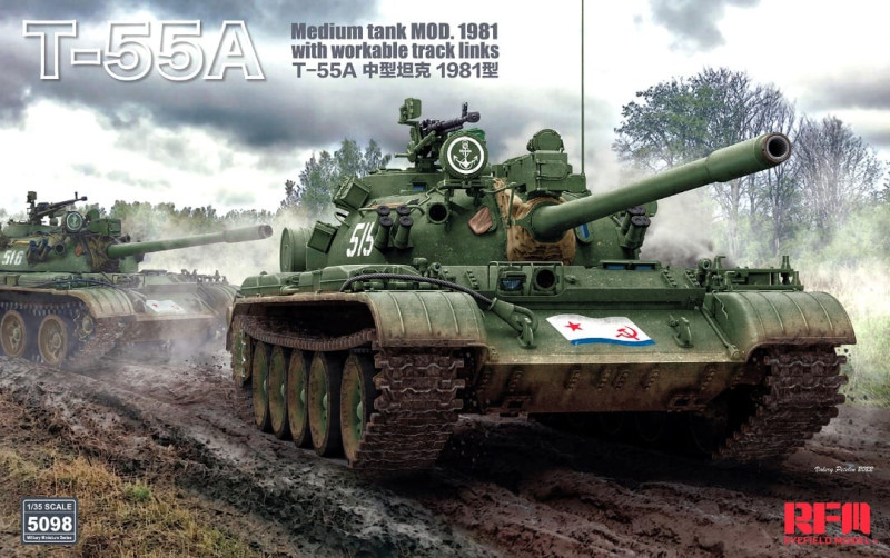 T-55A Medium Tank Mod.1981 w/workable track links