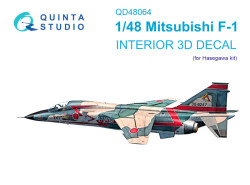 Mitsubishi F-1  Interior 3D Decal