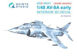 AV-8A Early  Interior 3D Decal (Small version)