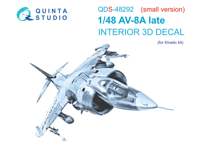 AV-8A Late  Interior 3D Decal (Small version)