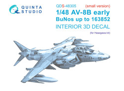 AV-8B Early  Interior 3D Decal (Small version)