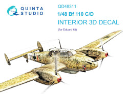 Bf 110C/D Interior 3D Decal
