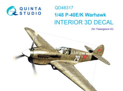 P-40E/K Interior 3D Decal