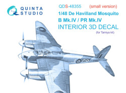 DH Mosquito B Mk.IV/PR Mk.IV Interior 3D Decal (Small version)