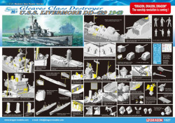 U.S.S. LIVERMORE DD-429 GLEAVES CLASS DESTROYER 1942 (SMART KIT)