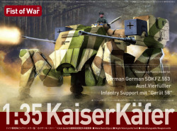 German Sdkfz 553 KaiserKäfer with Gerat 58