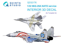 MiG-29A NATO service Interior 3D Decal