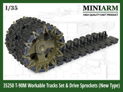 T-90М,T-14 Armata Workable tracks set plus extra & drive sprockets (new type)