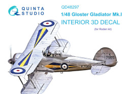 Gloster Gladiator MKI Interior 3D Decal